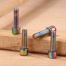 6pcs High Carbon Steel M5 Hex Bicycle Holder Bottle Rack Screw (Multicolor)