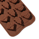 Making Christmas Chocolate Mold Gift Box Ice Tray Santa Tree Silicone Mould