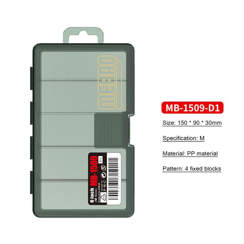 Fishing Hooks Lures Bait Storage Box Fishing Tackle Container Case (M)