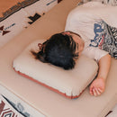 Portable Inflatable Air Pillows Elastic Sponge Camping Travel Sleep Cushion