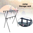 Lightweight Outdoor Camping Shelf Clothes Storage Hanger BBQ Triangle Rack Newly
