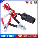 Female Car Cigarette Lighter Power Socket to Battery Clip-On Crocodile Clip