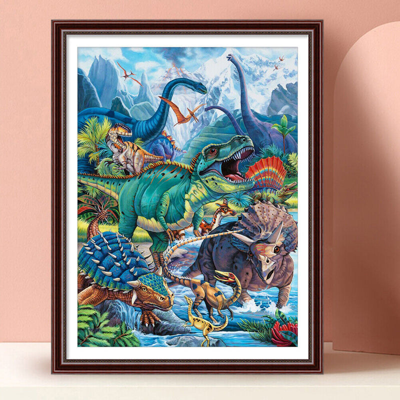 Dinosaur DIY Diamond Painting Kits Full Square Drill Rhinestone Picture Wal