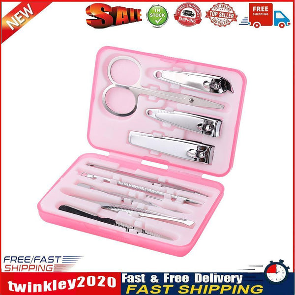 10pcs Stainless Steel Nail Cutter Portable Manicure Nail Art Tools Sets Newly