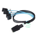 Cabledeconn G0101 MINI SAS Cable 36P SFF 8087 to 4 SATA 7P 12Gbps Splitter Cord