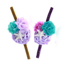 Ocean Starfis Mermaid Headband Elastic Chiffon Flower Starfish Hair Band