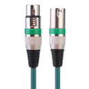 5.9ft DMX Stage DJ Cable  XLR 3Pin Male to Female Connector Wire (Green) Newly