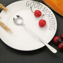 Stainless Steel Long Handle Stirring Ice Spoon Coffee Tea Spoons Home Tablewa