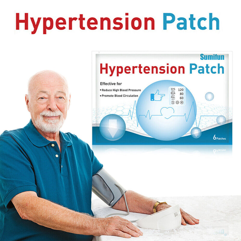 6pcs Hypertension Patch Chinese Plaster Control High Blood Pressure Herbal Patch