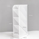 Multi-grid Desktop Storage Box Cosmetic Brush Stationery Container (White) Newly