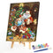 Santa And Animal Oil Paint By Numbers Canvas Drawing DIY Coloring Picture Kits