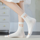 Breathable Sweet Stockings Orange Series Socks Tube Socks Clothing Accesories