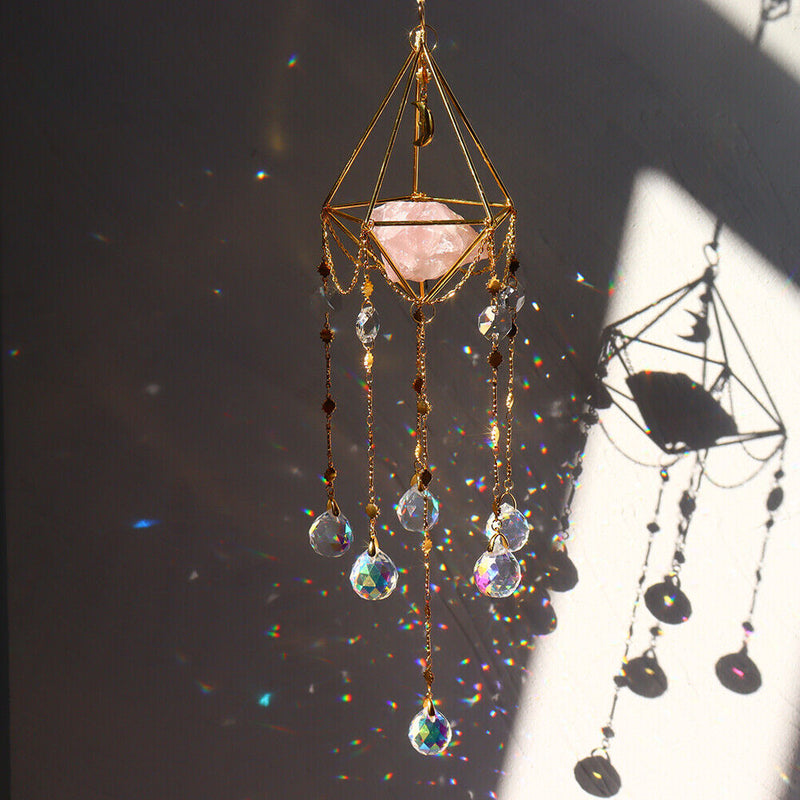 Crystal Ball Windchime Ornaments Star Pendant Hanging Drop Window During Crafts