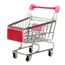 Mini Supermarket Handcart Shopping Utility Cart Mode Storage Pink Gift Newly