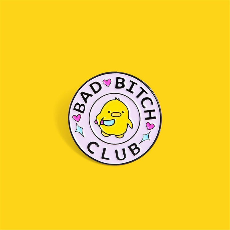 DIY Decoration Creative Badge Collar Pin Chick Enamel Brooch Yellow Duck Brooch