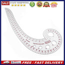 Plastic Transparent Comma Shaped Curve Ruler Styling Design Ruler Sewing To