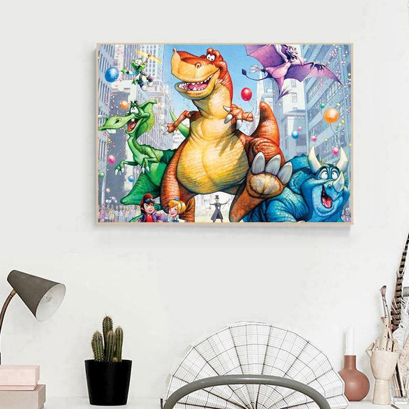 5D DIY Full Drill Diamond Painting Dinosaur Cross Stitch Craft Kits Home Decor