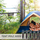 5pcs Portable Camping Rope Buckle Outdoor S-shaped Hook Tent Pole Hook (L) Newly