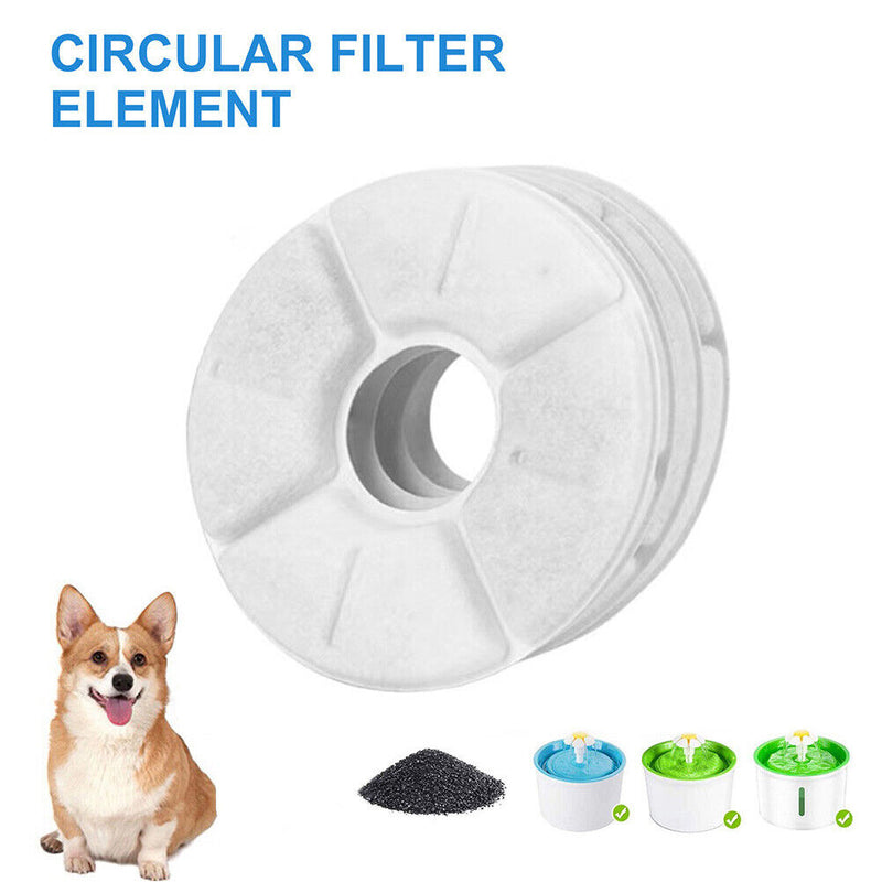#A 125mm Pet Water Fountain Filters Element Cat Dog Water Dispenser Filter Suppl