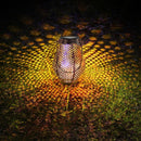 Retro Solar LED Lantern Waterproof Garden Yard Hanging Lamp Lawn Landscape Light