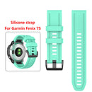 20mm Silicone Watch Band for Garmin Fenix 7S Bracelet Strap (Lake Blue) Newly