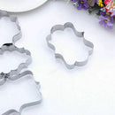 4x Metal Biscuit Pastry Cookie Mold Cake Fondant Sugarcraft SALE Mould H8E8