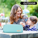 Large Capacity Pencil Case-Cosmetic Bag Oxford Cloth Bag (Glacier Blue)