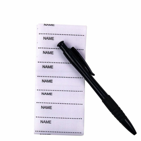 Washable Woven Marker Set Name Label Fabric Tags Iron on Garment Labels