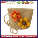 Summer Girls Straw Hat Shoulder Bag Kids Cute Princess Coin Purse Crossbody Bags