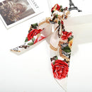 Women Printing Ribbon Elastic Rubber Bands Scrunchie Ponytail Holder Hair Rop