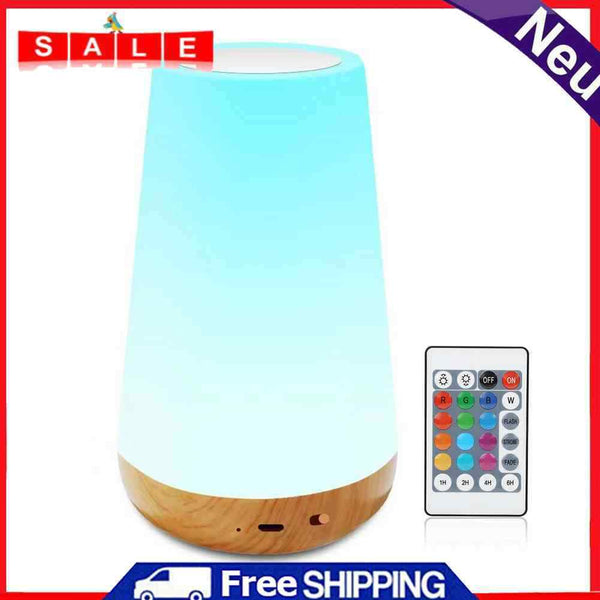 Colorful USB Charge Touch Kid Room Bedside Table Atmosphere Lamp LED Dimmable