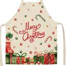 Merry Christmas Aprons Household Cooking Chef Dinner Apron Bib Anti Oil Splash