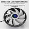 PC Case Fans 1800RPM Silent RGB LED Light Laptop Radiator CPU Cooling Quiet Fan