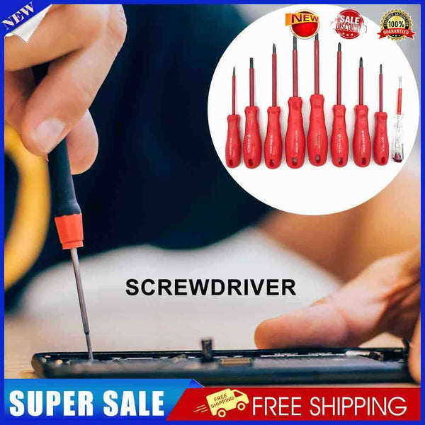 9pcs Professional Insulated Screwdriver Magnetic Slotted Phillips Screw Driver