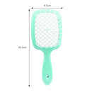 Hollow Detangling Hairdressing Comb Wet Dry Hair Scalp Plate Combs (Green)