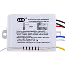 Wireless ON/OFF 3 Ways 220V Lamp Remote Control Switch Receiver Transmitter