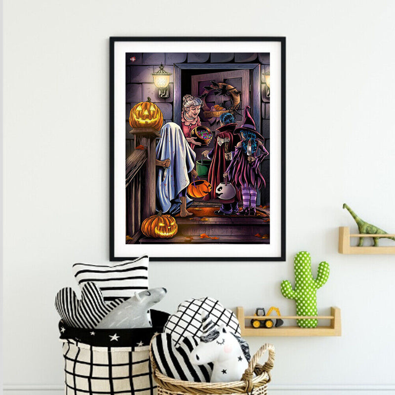 DIY Oil Paint by Numbers Children Candy Hand Painted Acrylic Drawing Home Decor