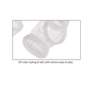 8pcs Hamster Tunnel Assembly Pipe Set External Small Pet Pipeline (White) Newly