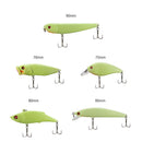 AFfeco 5pcs/Set Luminous Pencil Minnow VIB Popper Fishing Lures Artificial Baits