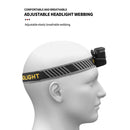 LED Sensor Headlight 6 Modes XPG+COB USB Head Torch Flashlight for Running Camp