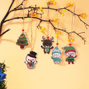 Double-side 5D Diamond Painting DIY Hanging Christmas Trees Pendant (GP008)