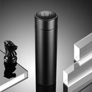 Digital Thermal Water Cup Touch Display Temperature Vacuum Flasks (Black)