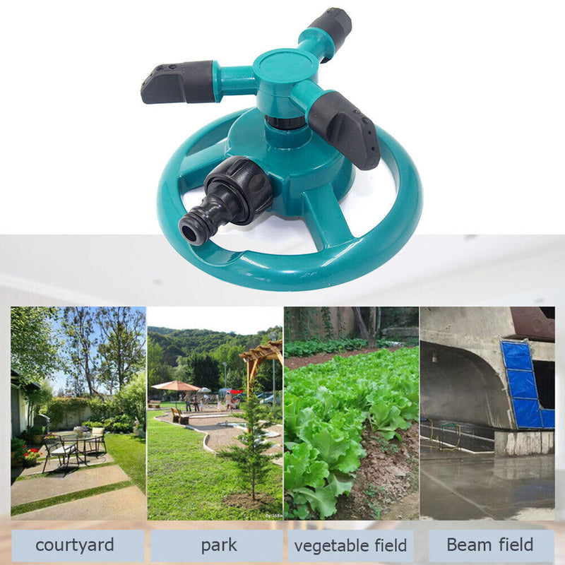 360 Degree Rotating Garden Sprinkler Automatic Watering Irrigation System T
