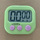 LCD Digital Timer Magnetic Kitchen Countdown Alarm Clock with Stand (Green)
