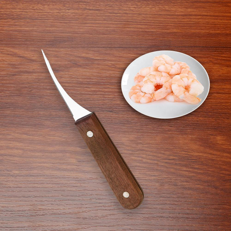 5pcs Stainless Steel Shrimp Line Tool Practical Seafood Tool (A)