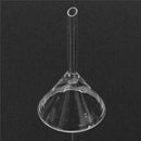 60mm Transparent Glass Powder Triangle Cone Funnel GlasswL0C0 M1O9 G3F6 Lab R6M4
