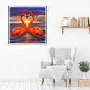 5D DIY Full Drill Diamond Painting Pink Bird Embroidery Mosaic Craft Kits Decor