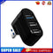 Mini Rotatable 3 Port USB Hub U Disk Reader Splitter for PC (USB 3.0 Black)