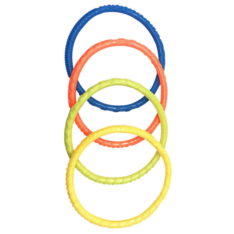 4pcs Throwing Toys Funny Underwater Training Kids Summer Diving Rings Water