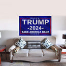 Donald Trump Flag Banner America 2024 Voting for Outdoor Yard Bunting 90x150cm